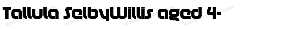 Tallula SelbyWillis aged 4字体转换